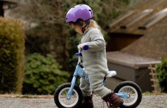 Balance bike and helmet best sale