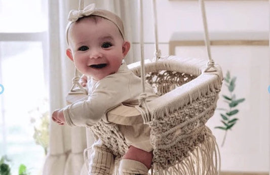 Finn & Emma Macrame Baby Swing: The Best in Boho-Chic Style