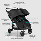 Baby Jogger City Mini 2 Double Baby Stroller-Jet_11 - ANB Baby