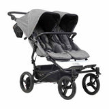 Mountain Buggy Duet Luxury with Double Satchel and Carrycot-Herringbone_1 - ANB Baby