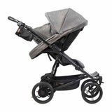 Mountain Buggy Duet Luxury with Double Satchel and Carrycot-Herringbone_3 - ANB Baby