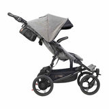 Mountain Buggy Duet Luxury with Double Satchel and Carrycot-Herringbone_6 - ANB Baby