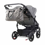 Mountain Buggy Duet Luxury with Double Satchel and Carrycot-Herringbone_9 - ANB Baby