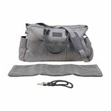 Mountain Buggy Duet Luxury with Double Satchel and Carrycot-Herringbone_12 - ANB Baby