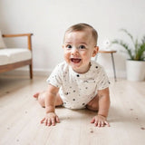 Finn & Emma Short Sleeve Romper - Celestial_9 - ANB Baby
