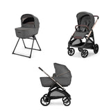 Inglesina Aptica Stroller With Bassinet & Stand-Single Strollers-Inglesina-Velvet Gray-ANB Baby Store