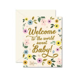 Ginger P. Designs Welcome Sweet Baby Greeting Card-Gifts-Ginger P. Designs-Welcome Sweet Baby-ANB Baby Store