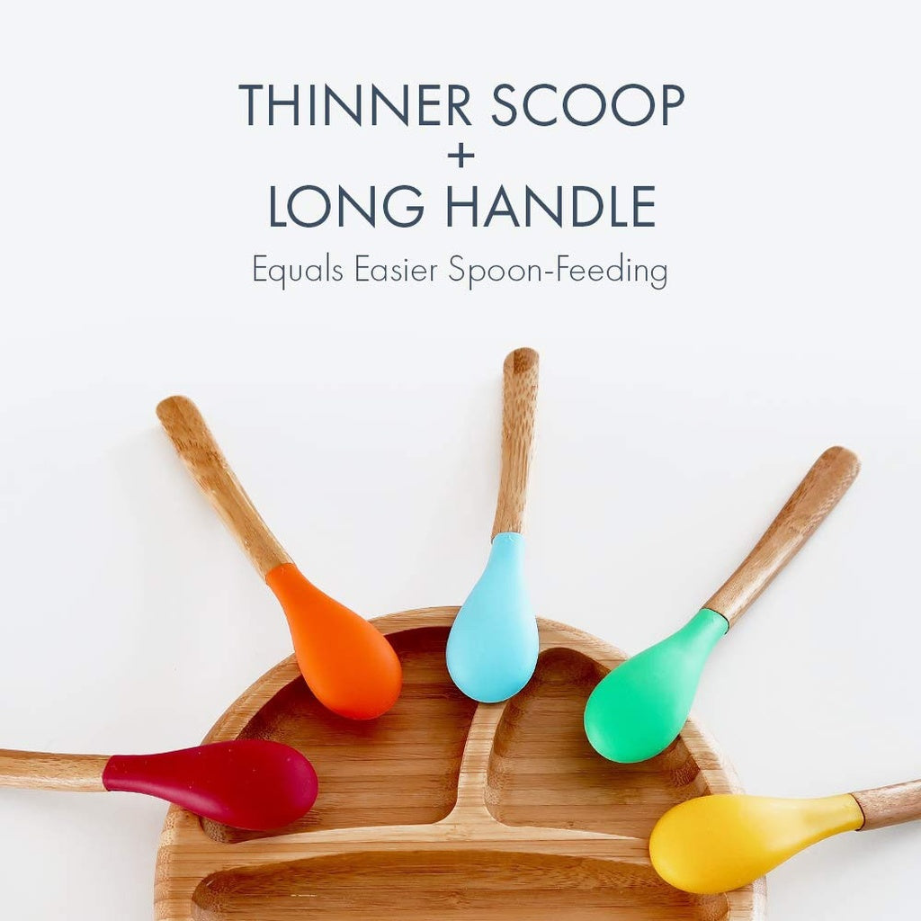 AVANCHY Bamboo Infant Feeding Spoons 5 Pack_5 - ANB Baby