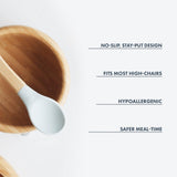 Avanchy Baby Feeding Bamboo Stay Put Suction Bowl + Spoon-Mealtime Accessories-Avanchy-Blue-ANB Baby Store