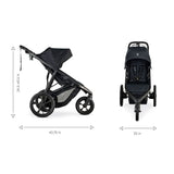 BOB Gear Wayfinder Jogging Stroller Nightfall dimensions 1 - ANB Baby