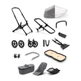Bugaboo-Fox-3-Base + Style Set Grey-Melange fabrics, black-chassis - ANB Baby
