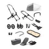 Bugaboo-Fox-3-Base + Style Set Grey Melange fabrics graphite-chassis- ANB Baby
