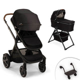 Buy Nuna Demi Next Stroller with Rider Board Caviar Side View--ANB Baby