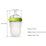 Comotomo-Baby-Bottle-8-Ounce-250-ml-Kit,-Green,-Pack-of-4_4 - ANB Baby