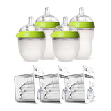 Comotomo Baby Bottle 5-Ounce-150 ml Kit, Green-Pack of 4_7 - ANB Baby