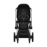 Cybex-ePriam-2-Stroller,-Chrome-Frame-With-Black-Handle-and-Sepia-Black-Seat_4 - ANB Baby
