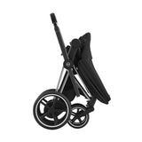 Cybex-ePriam-2-Stroller,-Chrome-Frame-With-Black-Handle-and-Sepia-Black-Seat_7 - ANB Bab