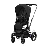 Cybex-ePriam-2-Stroller,-Matte-Black-Frame-With-Sepia-Black-Seat - ANB Baby