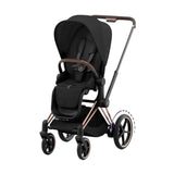 Cybex-ePriam-2-Stroller,-Rose-Gold-Frame-With-Sepia-Black-Seat. - ANB Baby