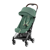 Cybex Coya Lightweight Stroller-Chrome Dark Brown Frame-Leaf Green_22 - ANB Baby