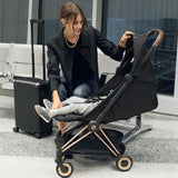 Cybex Coya Lightweight Stroller-Rose Gold Frame-Sepia Black_2 - ANB Baby
