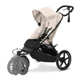 Cybex Avi Spin Jogging Stroller-Seashell Beige_2 - ANB Baby