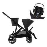 Cybex Gazelle S 2 & Aton G Swivel Travel System, Black Frame with Moon Black_1 - ANB Baby