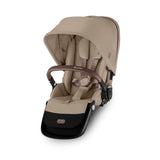 Cybex Gazelle S 2 Second Seat, Almond Beige with Taupe Frame, Stroller Attached View - ANB Baby
