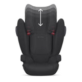 Cybex Solution B2-fix +Lux Booster Car Seat, Volcano Black, Adjustable Head Rest - ANB Baby