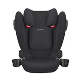 Cybex Solution B2-fix +Lux Booster Car Seat, Volcano Black, Complete Front View - ANB Baby