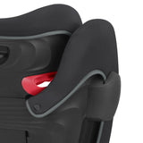 Cybex Solution B2-fix +Lux Booster Car Seat, Volcano Black, Side View - ANB Baby