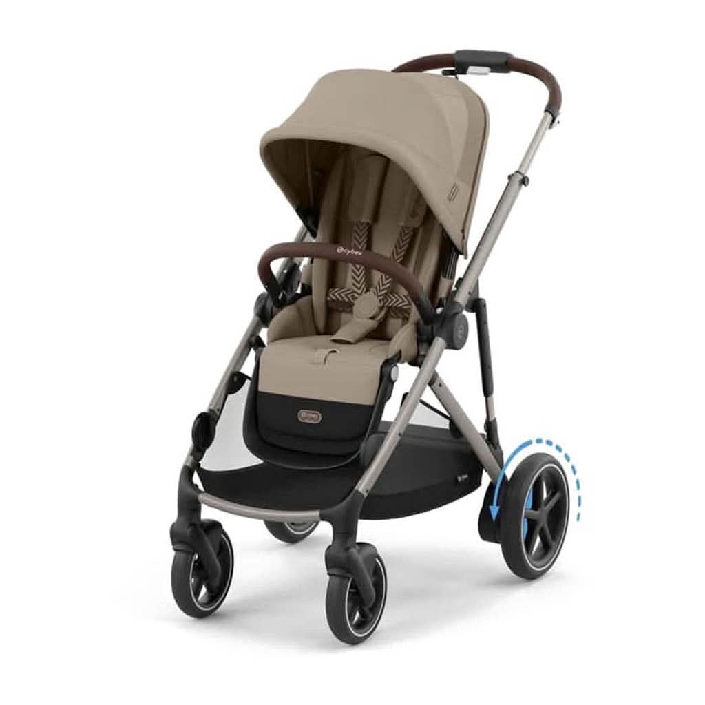 Cybex e-Gazelle S Stroller Almond Beige Seat_11 - ANB Baby