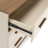 DaDaDa Lala Little 3-Drawer Dresser-White-Alomnd Milk-Walnut_12 - ANB Baby