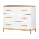DaDaDa Lala Little 3-Drawer Dresser-White-Red Oak_1 - ANB Baby
