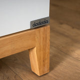 DaDaDa Lala Little 3-Drawer Dresser-White-Red Oak_5 - ANB Baby