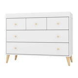 DaDaDa Austin 5-Drawer Dresser-White-Natural_5 - ANB Baby
