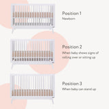 DaDaDa Soho 3-in-1 Convertible Crib-White_6 - ANB Baby