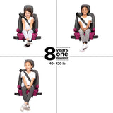 Diono Solana 2 Latch-XL Space Backless Booster Seat-Pink_2 - ANB Baby