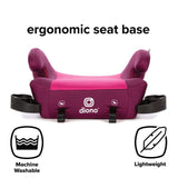 Diono Solana 2 Latch-XL Space Backless Booster Seat-Pink_5 - ANB Baby