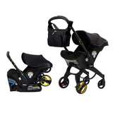 Doona Infant Car Seat Stroller With Latch Base_Midnight with Essential Bag_19 - ANB Baby