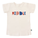 Finn & Emma Short Sleeve Graphic T-Shirt - Middle - Red White Blue_1 - ANB Baby