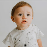 Finn & Emma Short Sleeve Romper - Celestial_12 - ANB Baby