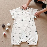 Finn & Emma Short Sleeve Romper - Celestial_4 - ANB Baby