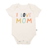 Finn and Emma Short Sleeve Graphic Bodysuit-Love Mom_1 - ANB Baby