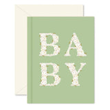 Ginger P Designs Spring Green Baby Greeting Card_1 - ANB Baby