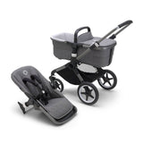 Grey Melange fabrics,-graphite-chassis_1- ANB Baby