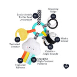 Itzy Ritzy Bitzy Busy Ring Teething Activity Toy-High Contrast_5 - ANB Baby