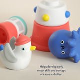 Itzy Ritzy Stack & Squirt Bath Toy-Nautical_4 - ANB Baby