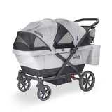 Larktale Caravan Coupe V2 Compact Stroller Wagon, Gray - Black_1 - ANB Baby