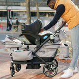 Larktale Caravan Coupe V2 Compact Stroller Wagon, Gray - Black_2 - ANB Baby